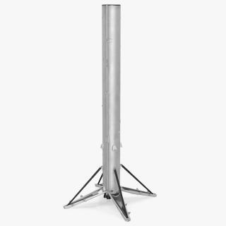 Launch Vehicle with Landing Legs 3D