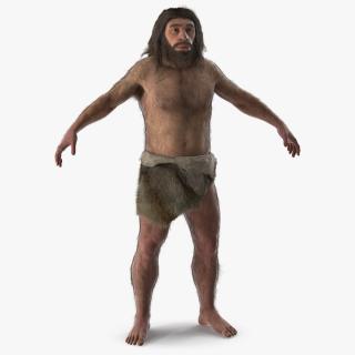 Neanderthal T-Pose Fur 3D