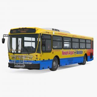 3D Bus Nabi Model 416 NYC Airport Express model