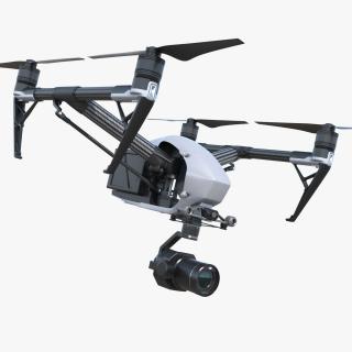 3D DJI Inspire 2 with Zenmuse X7 Camera