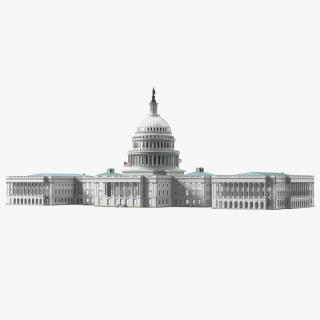 3D model United States Capitol Building