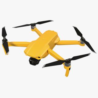 Drone Quadcopter UAV with Camera Rigged 3D model