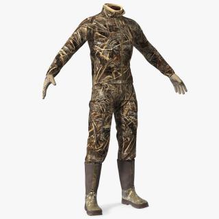 Suit for Duck Hunting Grass Camo 3D