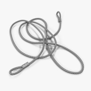 Vehicle Steel Wire Tow Rope 3D