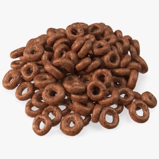 3D Chocolate Cereals Rings model