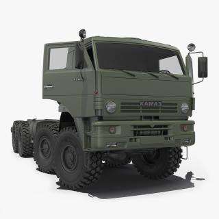 Heavy Offroad Chassis Kamaz 6560 Rigged 3D model