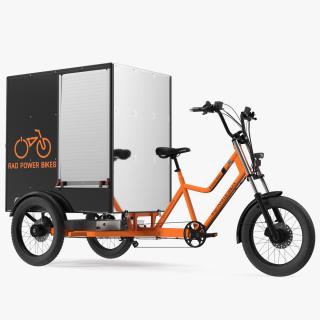 3D model Rad Power Bike RadBurro with Cargo Box Rigged