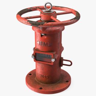 3D model Old Fire Protection Indicator Posts