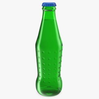 3D Green Glass Bottle model