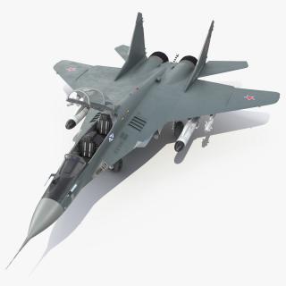 MiG 29 KUBR Tandem Aircraft Russian Navy with Armament 3D model