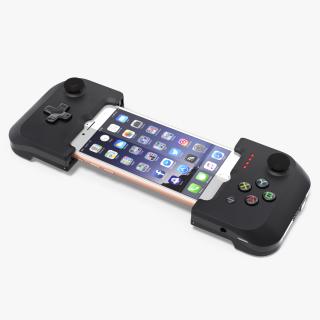 3D Gamevice Controller with Iphone 8 model