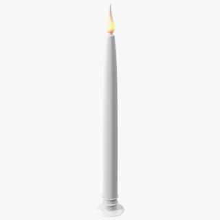 3D Electric Taper Long Candle