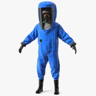 3D Fully Encapsulating Chemical Protection Suit T-Pose