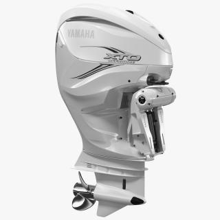 Yamaha F425A 4-Stroke Outboard Motor White 3D