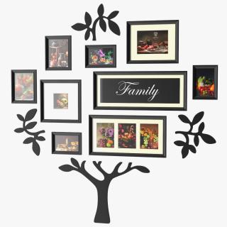 3D Family Tree Frames model