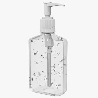 Alcohol Sanitizing Gel Bottle with Dispenser 3D model