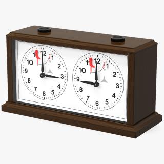 Wooden Mechanical Chess Clock Generic 3D