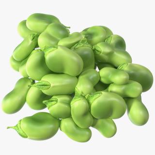 3D model Pile of Fresh Broad Beans
