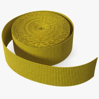 3D Webbing Belt Strap Round Yellow