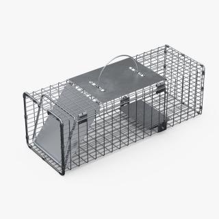 3D Professional Animal Cage Trap One Door model
