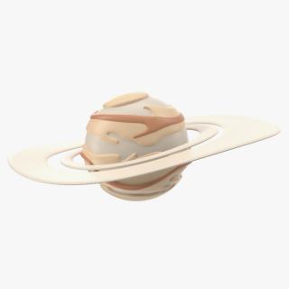 3D Cartoon Planet Saturn