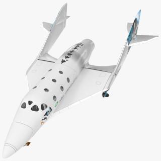 3D model VSS Unity Virgin Suborbital Spaceplane Rigged