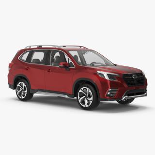 3D model Red Compact Crossover SUV