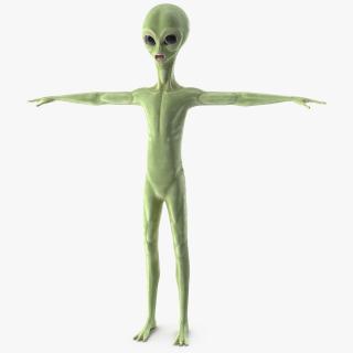 3D Cartoon Alien model