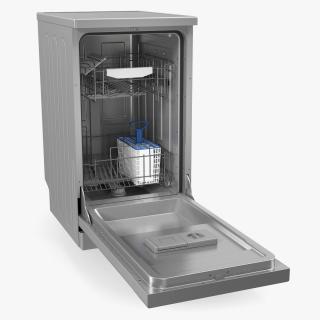 Stainless Steel Dishwasher Machine 3D model
