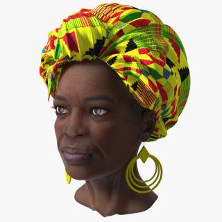 3D African Women Head model