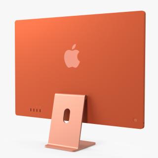 Apple iMac 2021 Orange 3D