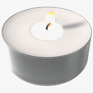 3D model Lit Tea Light Candle