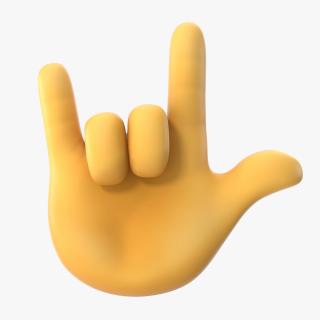 Love-You Gesture Emoji 3D