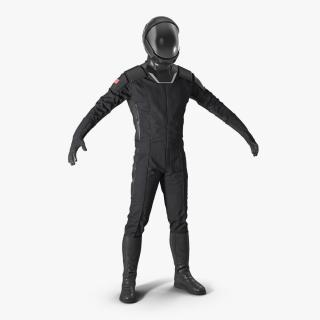 Sci Fi Astronaut Suit Black 3D
