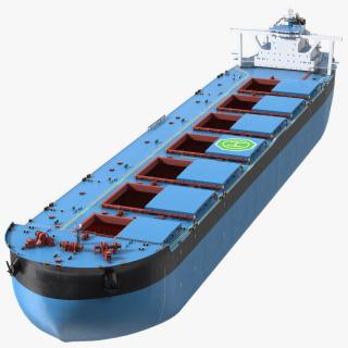 3D Bulk Carrier Ship Empty model