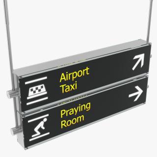 3D Airport Signs Taxi Praying Room