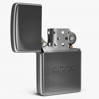 3D Classic Zippo Lighter Rigged model