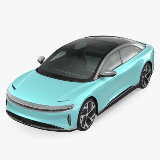 3D Electric Luxury Sedan