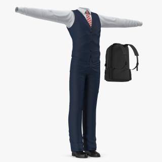 3D School Uniform Set model
