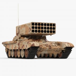 3D model Heavy Fire Throwing TOS-1A System Desert