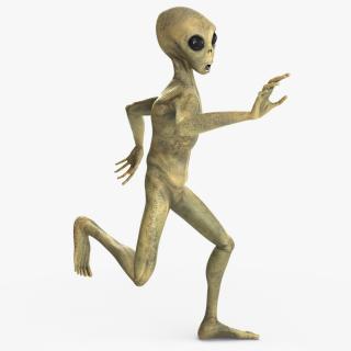 Running Humanoid Alien 3D