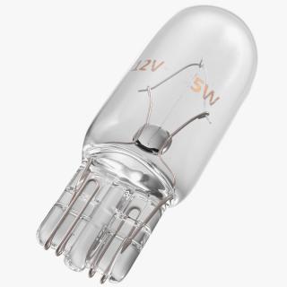 3D model Halogen Capeless T10 W5W Light Bulb