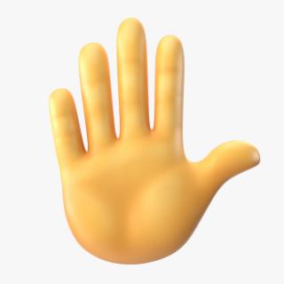 Raised Hand Emoji 3D