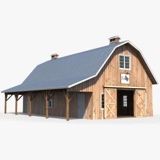 3D Traditional Wood Barn