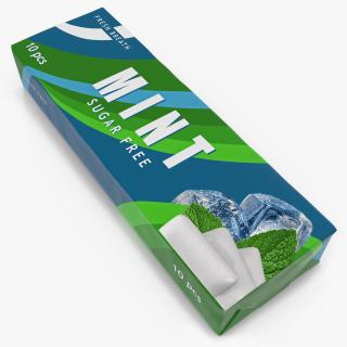 3D Mint Chewing Gum Pack