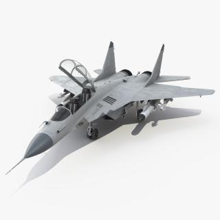 MiG 29 Tandem Aircraft with Armament Rigged for Cinema 4D 3D