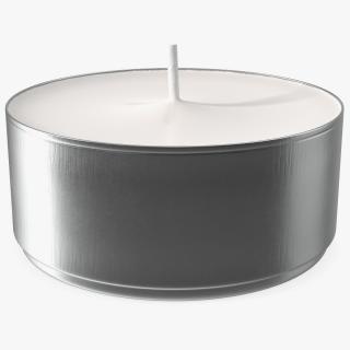 3D Tealight Candle in Metal Cup model