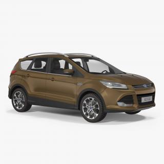 Ford Kuga FWD 2016 Simple Interior 3D model
