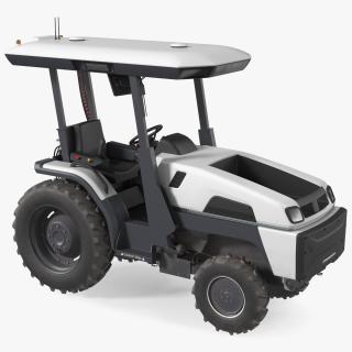 Self Driving Electric Tractor Dusty Rigged 3D