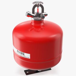 3D model Automatic Dry Chemical Fire Extinguisher